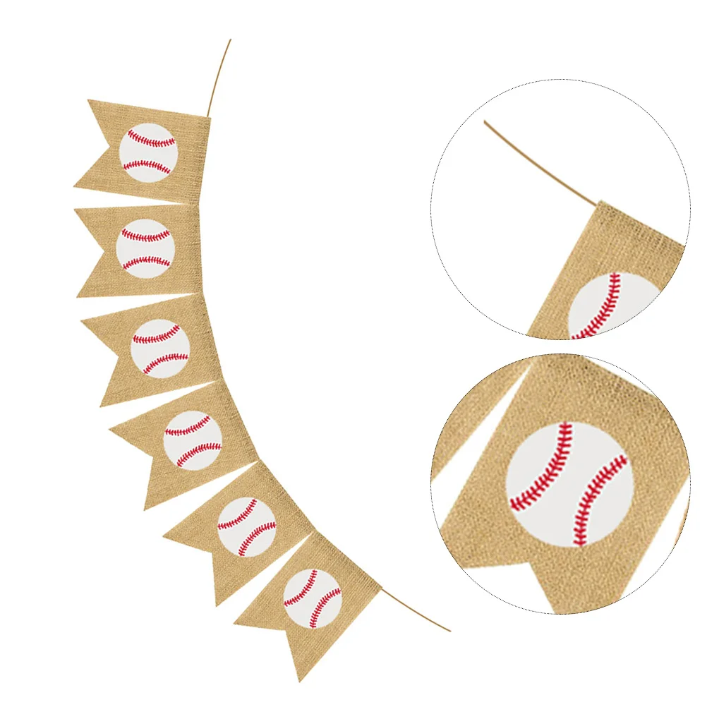 Printed Linen Baseball Banner Vintage Swallowtail Bunting Sports Flag Set Party Supplies Photo Decoration Baseball Banner
Printed Linen Baseball Banner Vintage Swallowtail Bunting Sports Flag Set Party Supplies Photo Decoration Baseball Banner