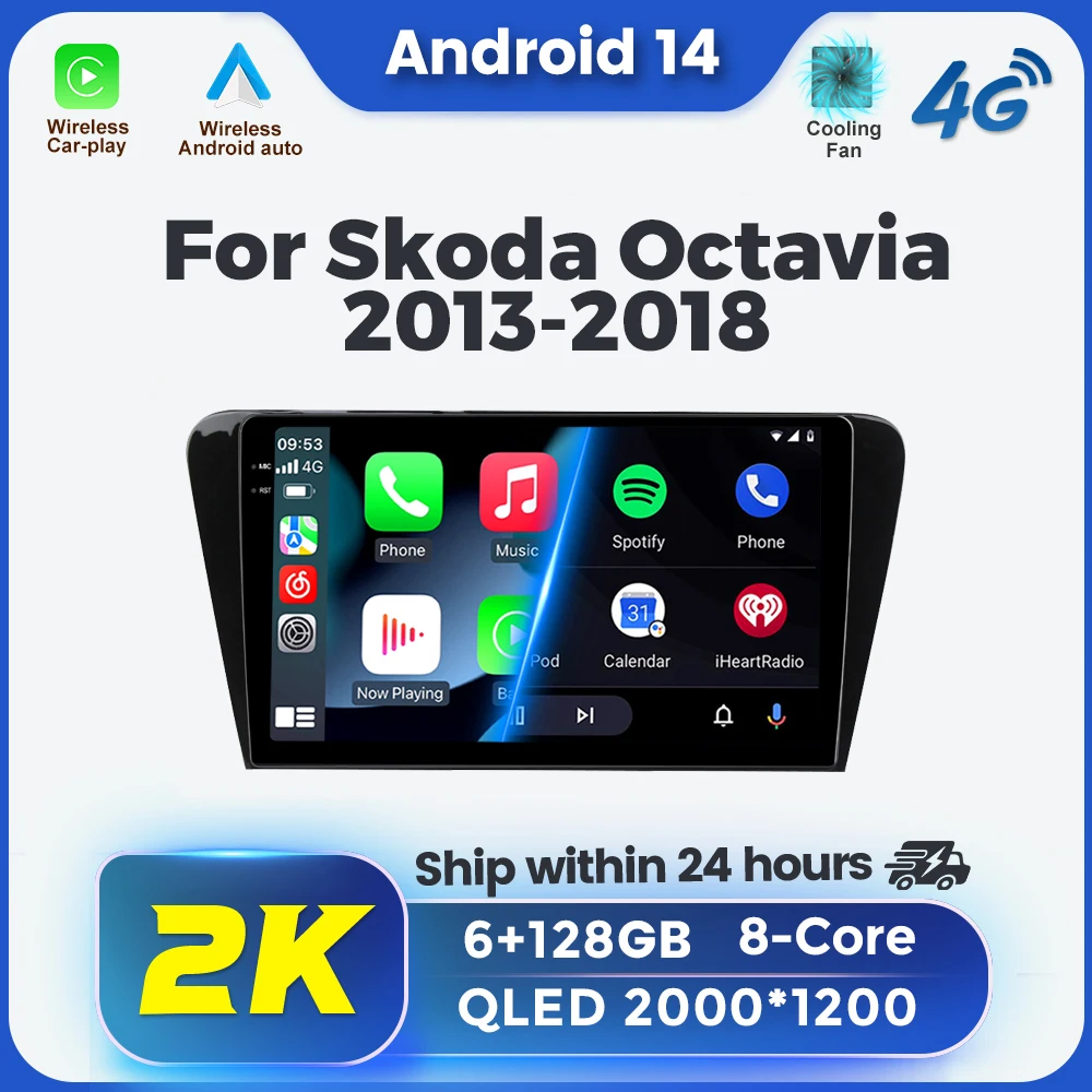 SWC DSP FM/AM BT All In One Head Unit for Skoda Octavia 3 A7 2013-2018 DSP GPS Wireless CarPlay Android Auto Intelligent Systems
SWC DSP FM/AM BT All In One Head Unit for Skoda Octavia 3 A7 2013-2018 DSP GPS Wireless CarPlay Android Auto Intelligent Systems