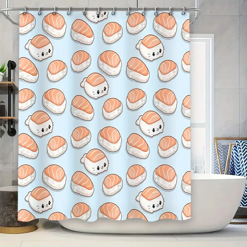 Sushi Shower Curtain Japanese Anime Cute Food Decor Bathroom Set Waterproof Home Decor Japanese Style Wall Hanging
Sushi Shower Curtain Japanese Anime Cute Food Decor Bathroom Set Waterproof Home Decor Japanese Style Wall Hanging