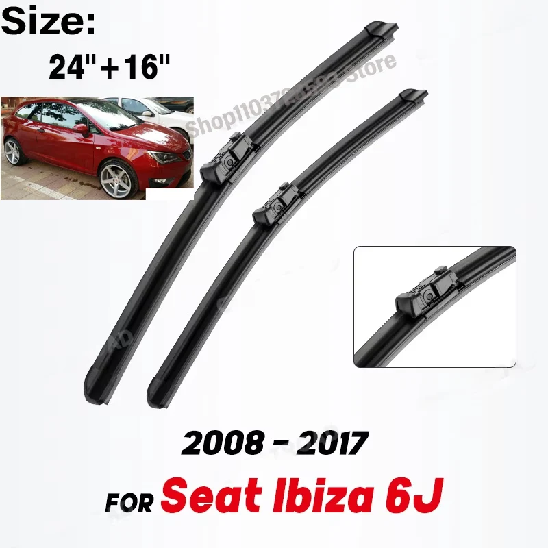 Wiper LHD Front Wiper Blades For Seat Ibiza 6J 2008 - 2017 Windshield Windscreen Window Car Rain Brushes 24''+16''
Wiper LHD Front Wiper Blades For Seat Ibiza 6J 2008 - 2017 Windshield Windscreen Window Car Rain Brushes 24''+16''