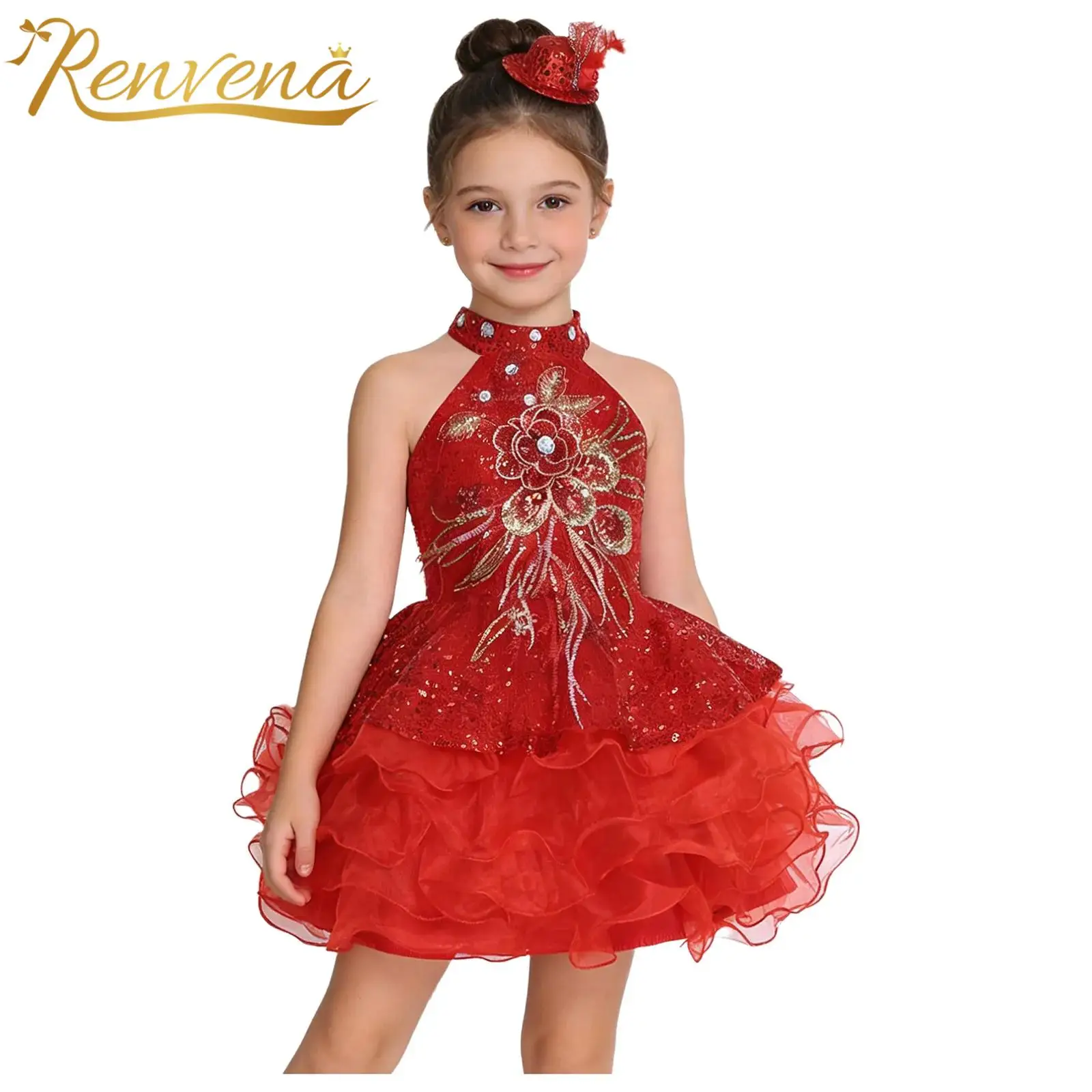 Girls Sequined Princess Party Dress Shiny Ballet Tutu Dress Kids Jazz Dance Costume for School Stage Performance Dance Prom Gown
Girls Sequined Princess Party Dress Shiny Ballet Tutu Dress Kids Jazz Dance Costume for School Stage Performance Dance Prom Gown