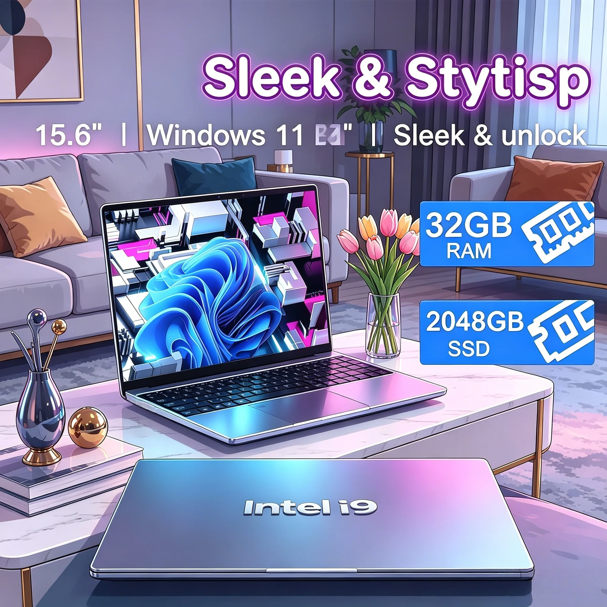 2026 New 15.6'' Slim Laptop Core 4405U Processor Large Memory 2TB SSD Home Student Daily Use Computer
2026 New 15.6'' Slim Laptop Core 4405U Processor Large Memory 2TB SSD Home Student Daily Use Computer