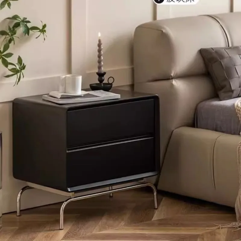 Minimalist Solid Wood Nightstand Lacquered Stainless Steel Bedside Table Bauhaus Bedroom Furniture Modern Luxury End Tables
Minimalist Solid Wood Nightstand Lacquered Stainless Steel Bedside Table Bauhaus Bedroom Furniture Modern Luxury End Tables