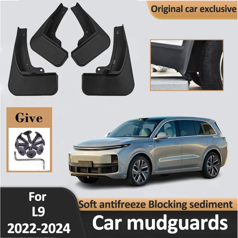 Car Fender For Lixiang L9 Black Mud Flaps Li L9 2022 2023 2024 Accessories Splash Guards Wheel Mudguards Anti-sand splash Tools
Car Fender For Lixiang L9 Black Mud Flaps Li L9 2022 2023 2024 Accessories Splash Guards Wheel Mudguards Anti-sand splash Tools