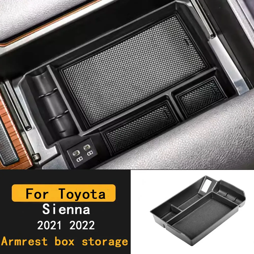 For Toyota Sienna 2021 2022 Accessories Armrest Insert Storage Box with Black Non-Slip MatCenter Console Organizer Tray
For Toyota Sienna 2021 2022 Accessories Armrest Insert Storage Box with Black Non-Slip MatCenter Console Organizer Tray