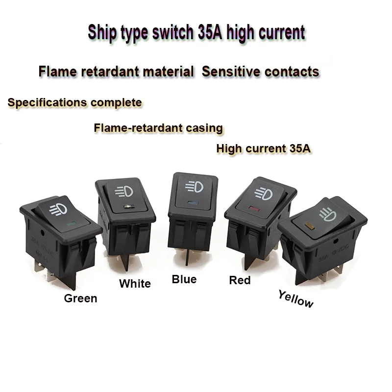 Car Fog Light Switch LED ASW-17D 4Pin 35A/12V DC Light Red Yellow Blue Green Boat Type Switch
Car Fog Light Switch LED ASW-17D 4Pin 35A/12V DC Light Red Yellow Blue Green Boat Type Switch