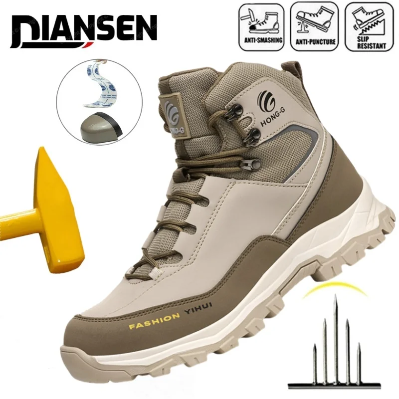 Waterproof Composite Toe Work Boots Puncture-Proof Non-Slip Breathable Comfort Fit for Warehouse Use Mne's Anti-smash Work Boots
Waterproof Composite Toe Work Boots Puncture-Proof Non-Slip Breathable Comfort Fit for Warehouse Use Mne's Anti-smash Work Boots