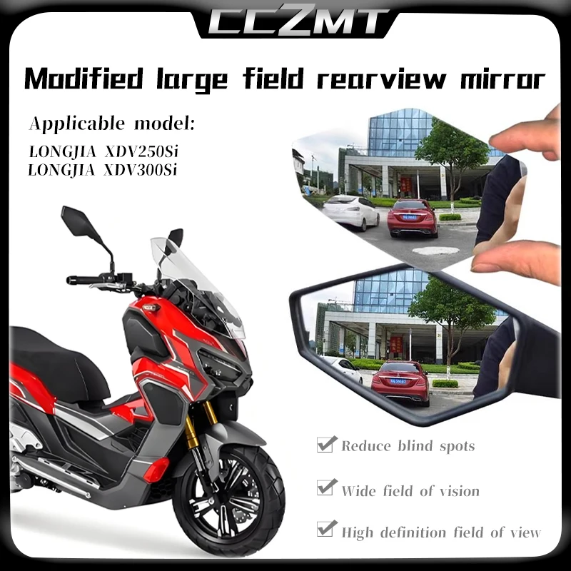 Motorcycle Accessories Convex Mirror Increase Rearview Mirrors Side Mirror View Vision Lens For LONGJIA XDV250Si XDV300i
Motorcycle Accessories Convex Mirror Increase Rearview Mirrors Side Mirror View Vision Lens For LONGJIA XDV250Si XDV300i
