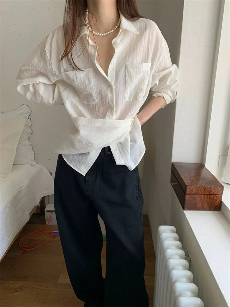 Slimming Long Sve Pure Color irt Women's Faion Early Autumn Collar Design Sense Waist Inward irt Top
Slimming Long Sve Pure Color irt Women's Faion Early Autumn Collar Design Sense Waist Inward irt Top