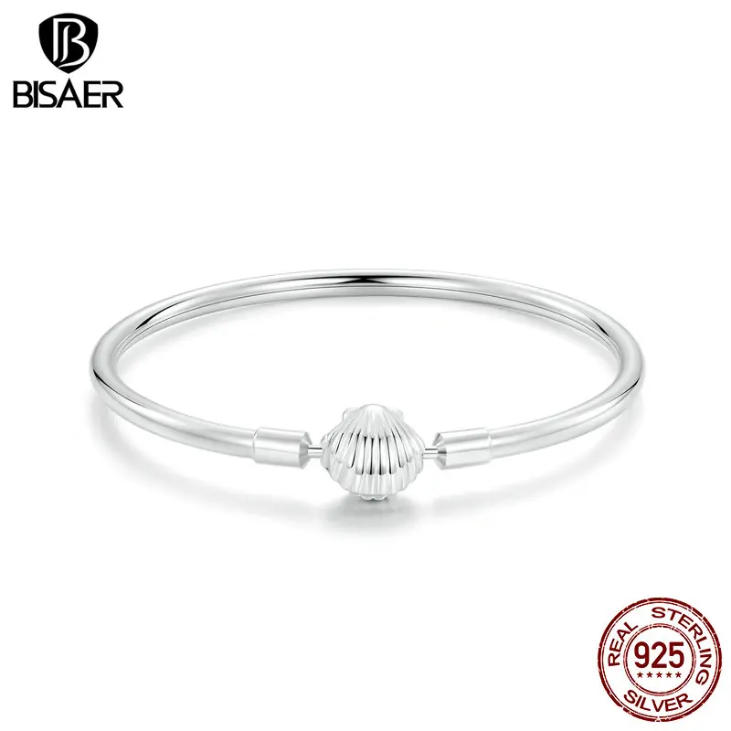 BISAER 100% Стерлинговое Серебро 925 пробы, Морская ракушка, базовый браслет, ракушка, пряжка, браслет с покрытием из белого золота для женщин, очаровательные бусины, DIY
BISAER 100% Стерлинговое Серебро 925 пробы, Морская ракушка, базовый браслет, ракушка, пряжка, браслет с покрытием из белого золота для женщин, очаровательные бусины, DIY