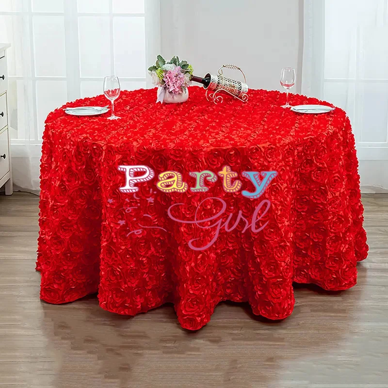 RED Color Round Satin Rosette Table Cloth Banquet Wedding Tablecloth Party Event Decoration
RED Color Round Satin Rosette Table Cloth Banquet Wedding Tablecloth Party Event Decoration
