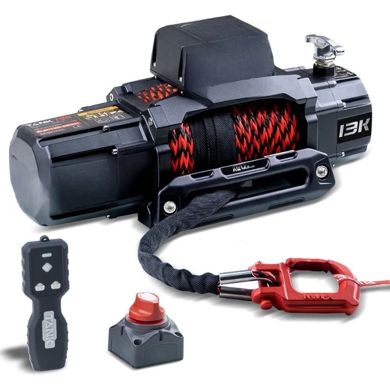 13500lb New Waterproof Electric Synthetic Rope Winch 12V with Hawse Fairlead,2 in 1 Wireless remote control
13500lb New Waterproof Electric Synthetic Rope Winch 12V with Hawse Fairlead,2 in 1 Wireless remote control