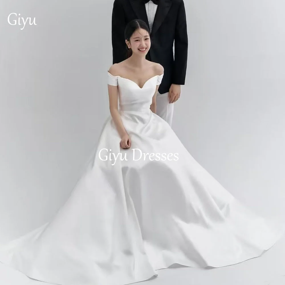 Giyu Exquisite Princess White Wedding Dresses Sweetheart Off Shoulder Korean Wedding Photography 2025 Bridal Gowns Customized
Giyu Exquisite Princess White Wedding Dresses Sweetheart Off Shoulder Korean Wedding Photography 2025 Bridal Gowns Customized