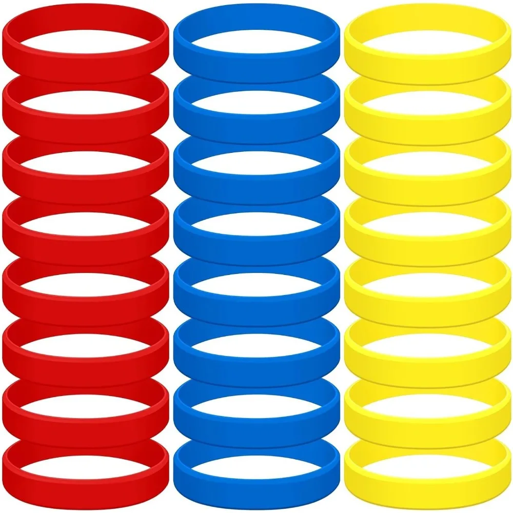 24 Pcs Silicone Bracelet Sports Elastic Colored Rubber Wristbands Bands for Party Supplies Rubber Bracelet for Women Men Sports
24 Pcs Silicone Bracelet Sports Elastic Colored Rubber Wristbands Bands for Party Supplies Rubber Bracelet for Women Men Sports