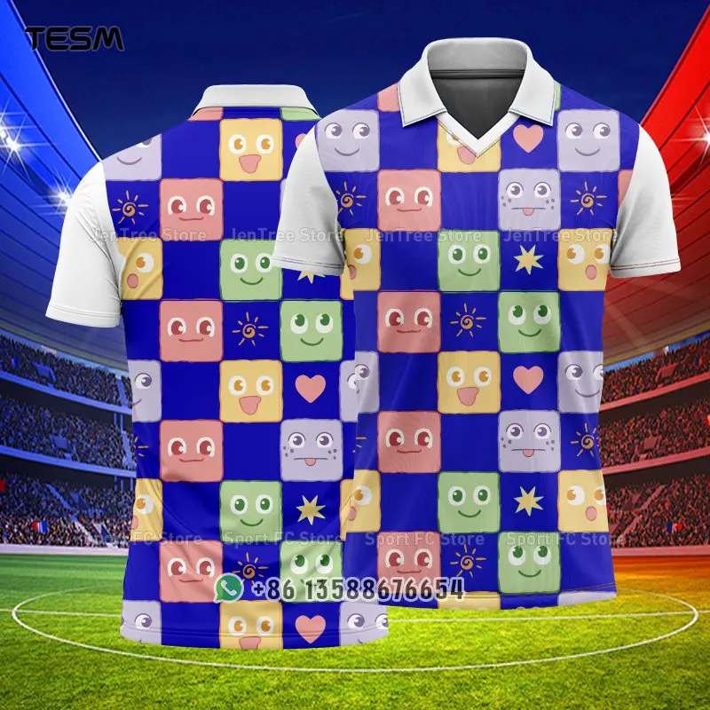TESM New POLO Shirt Men Summer Sports V-neck T-shirt Street Trendy Short Sleeve 3D HD Print T-shirt
TESM New POLO Shirt Men Summer Sports V-neck T-shirt Street Trendy Short Sleeve 3D HD Print T-shirt