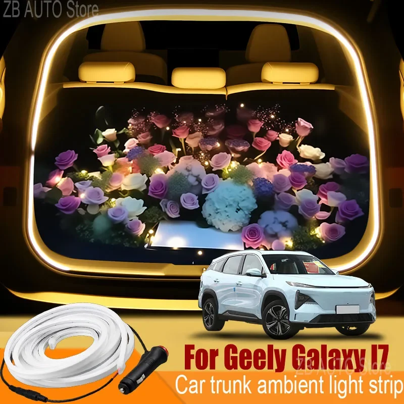 For Geely Galaxy I7 Automobile trunk ambient light automatic sensing car interior lighting with accessories
For Geely Galaxy I7 Automobile trunk ambient light automatic sensing car interior lighting with accessories