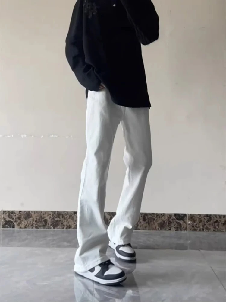 Белые мужские джинсы Slim Fit, летние, тонкие, прямые, слегка расклешенные, удлиняющие ноги, в американском стиле High Street, длинные джинсы
Белые мужские джинсы Slim Fit, летние, тонкие, прямые, слегка расклешенные, удлиняющие ноги, в американском стиле High Street, длинные джинсы