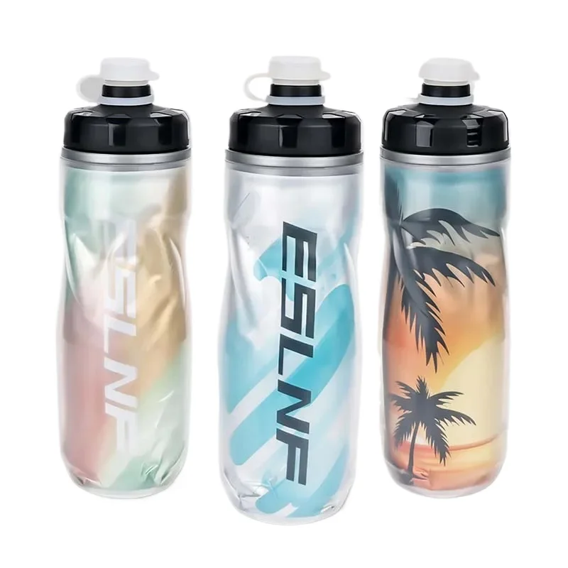 ESLNF Double-layer Insulated Plastic Bicycle Water Bottle Outdoor Sports Bike Water Cup Extruded Sports Accessory
ESLNF Double-layer Insulated Plastic Bicycle Water Bottle Outdoor Sports Bike Water Cup Extruded Sports Accessory