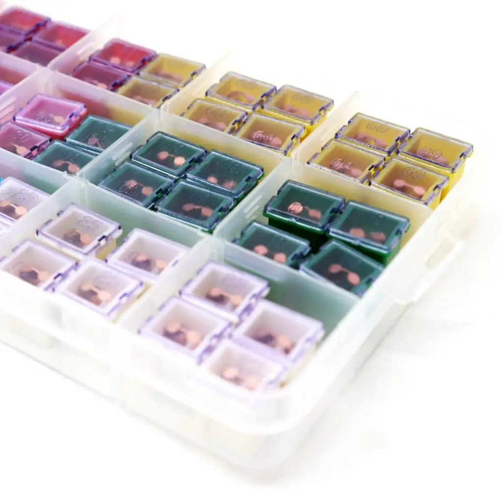 Car Auto Fuse Kit Jcase Box Shaped Fuse Assortment 60 Piece Quick Insert Square Fuses for Trucks Cars Suvs
Car Auto Fuse Kit Jcase Box Shaped Fuse Assortment 60 Piece Quick Insert Square Fuses for Trucks Cars Suvs