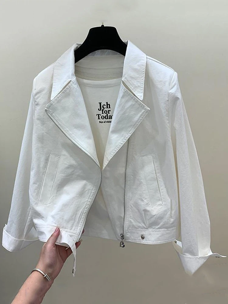 Autumn Loose Women's Jackets Coat Turn Down Collar Casual Basic Coat For Women Streetwear Zipper Motorcycle Jacket Female
Autumn Loose Women's Jackets Coat Turn Down Collar Casual Basic Coat For Women Streetwear Zipper Motorcycle Jacket Female