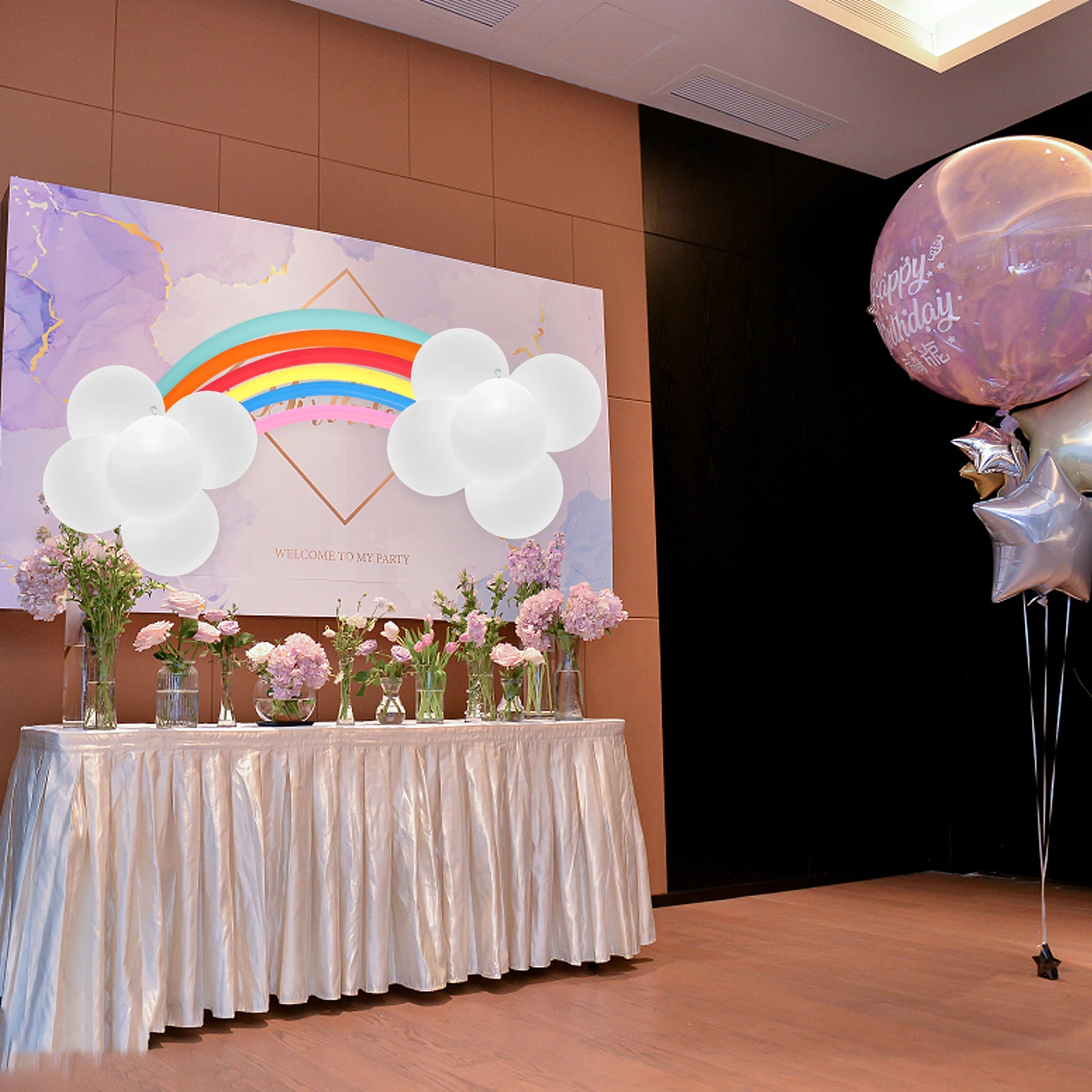 17pcs Decor Balloons Creative Rainbow Balloons Sets Beautiful Decor for Home Store Shopping Mall (7pcs Colorful Strip Balloon, 1
17pcs Decor Balloons Creative Rainbow Balloons Sets Beautiful Decor for Home Store Shopping Mall (7pcs Colorful Strip Balloon, 1