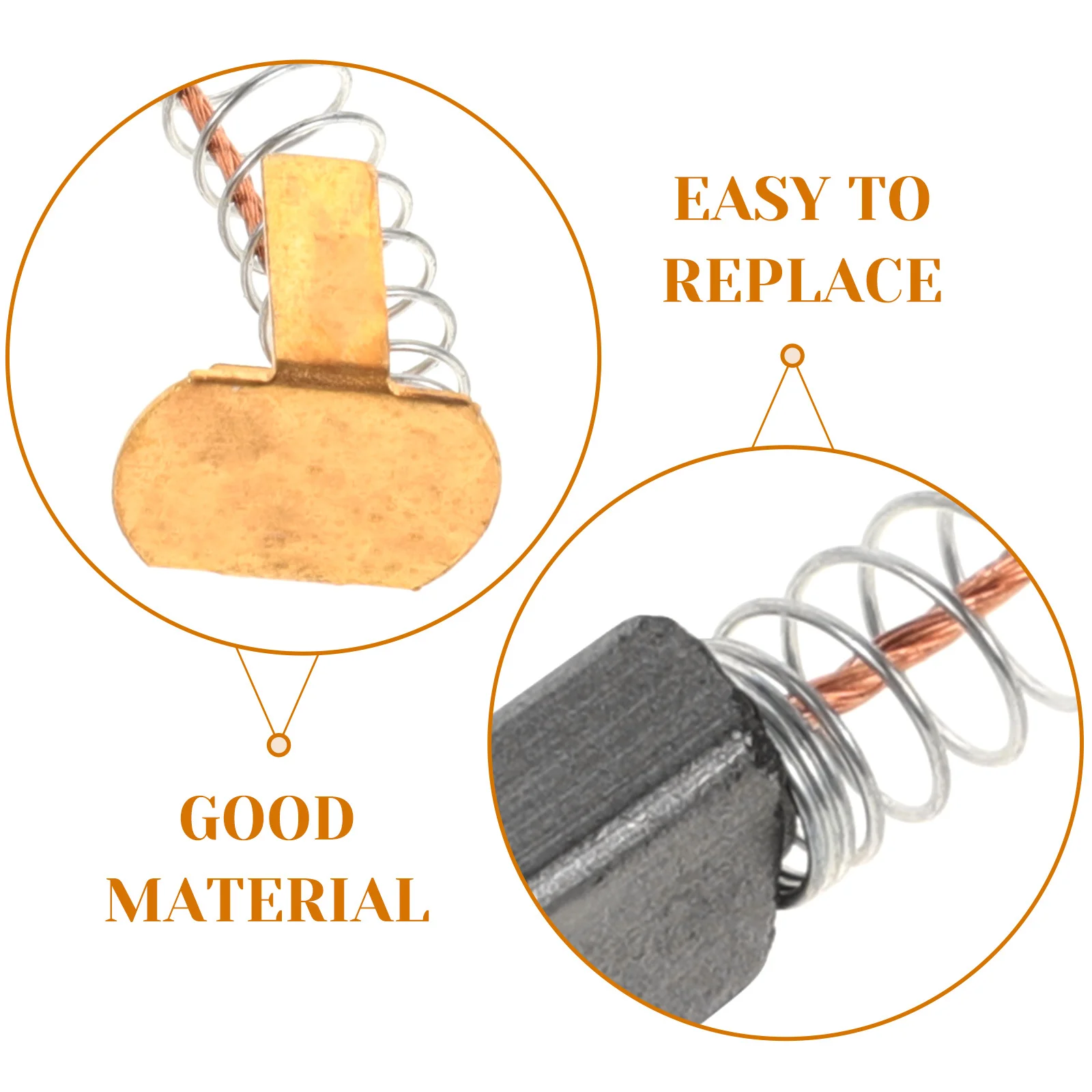 10Pcs Electric Motor Carbon Brushes Replacement Parts for Rotary Tool High-Temperature Alloy Operation Carbon Motor Brushes
10Pcs Electric Motor Carbon Brushes Replacement Parts for Rotary Tool High-Temperature Alloy Operation Carbon Motor Brushes