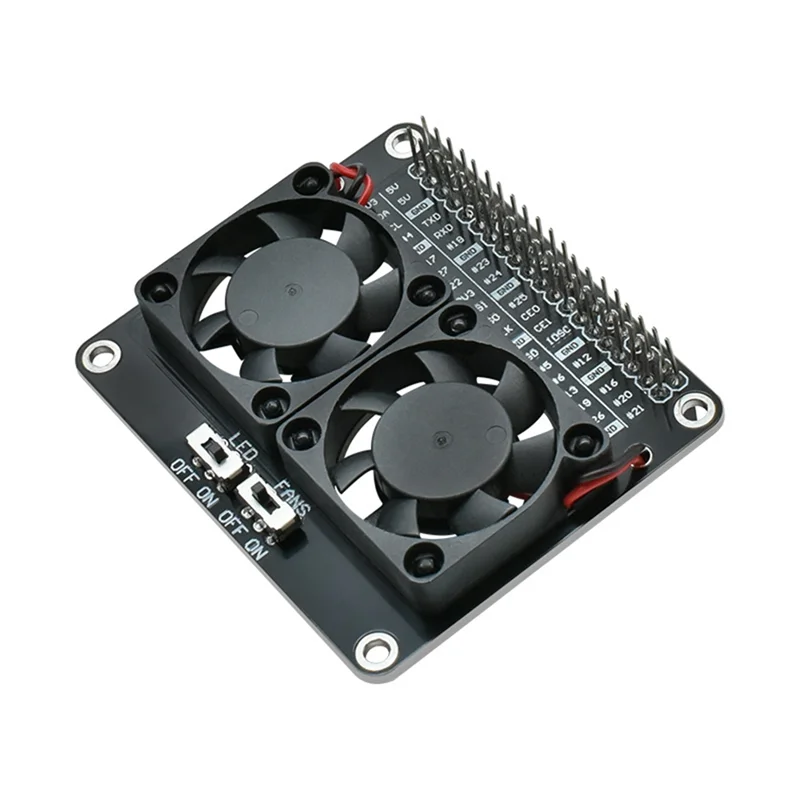 Well Made-Dual Cooling Fan Module Forraspberry Pi 4B Withled Light Cooling Fan Expansion Board Forraspberry Pi 4B
Well Made-Dual Cooling Fan Module Forraspberry Pi 4B Withled Light Cooling Fan Expansion Board Forraspberry Pi 4B