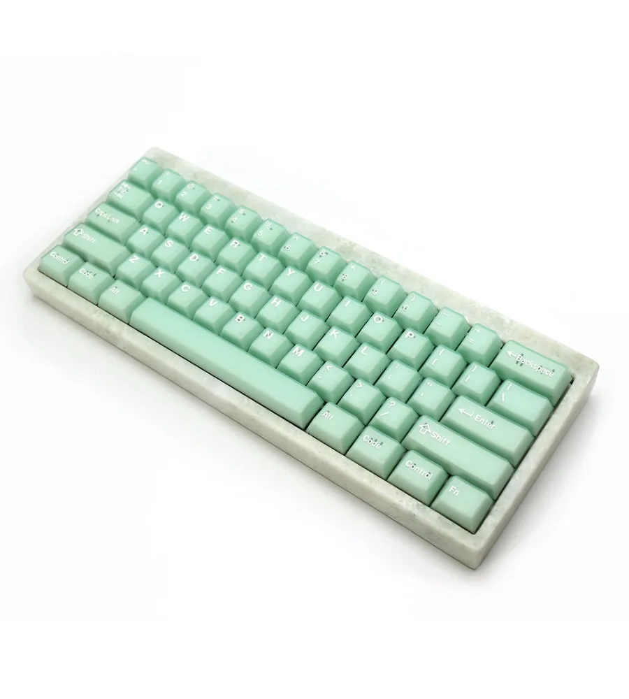 Semi-transparent Han sapphire Klein blue and black transparent Han white jade keycap Original two-color craftsmanship Full set
Semi-transparent Han sapphire Klein blue and black transparent Han white jade keycap Original two-color craftsmanship Full set