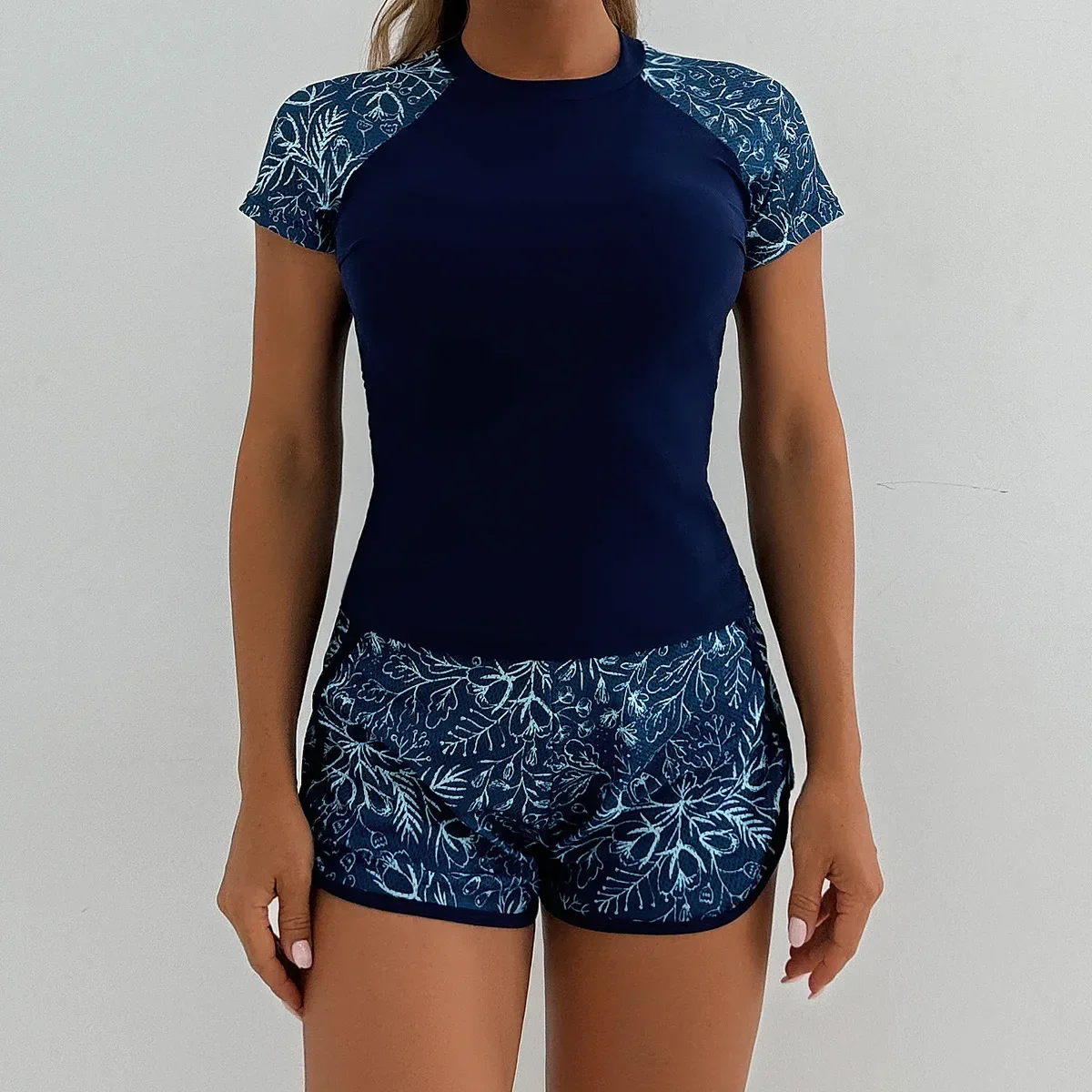 Print Two Pieces Swimsuits Shorts High Waisted Swimwear Female Tankini Sets Beach Wear Bathing Surfing Suit Women Swimming Suit
Print Two Pieces Swimsuits Shorts High Waisted Swimwear Female Tankini Sets Beach Wear Bathing Surfing Suit Women Swimming Suit