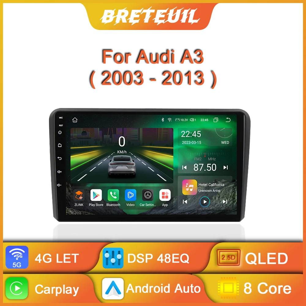 Для Audi A3 8P S3 RS3 Sportback 2003 2004 2005 2006 2007 2008 2009 2010 2011 2012 Автомобильное радио Android Мультимедиа Видеоплеер GPS Навигация Carplay Сенсорный экран Авто Стерео
Для Audi A3 8P S3 RS3 Sportback 2003 2004 2005 2006 2007 2008 2009 2010 2011 2012 Автомобильное радио Android Мультимедиа Видеоплеер GPS Навигация Carplay Сенсорный экран Авто Стерео