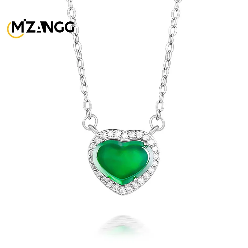 Natural A-goods Jadeite Yang Green Love Pendant S925 Silver Inlaid High-grade Fashion Ice Jade Necklace Girlfriend Mother Gift
Natural A-goods Jadeite Yang Green Love Pendant S925 Silver Inlaid High-grade Fashion Ice Jade Necklace Girlfriend Mother Gift