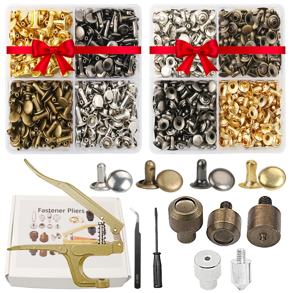 200sets 4 Colors Metal Cap Rivets Punk Stud Round Nail Spike Tool for Diy Leathercraft Shoes Bag Belt Handmade Accessories
200sets 4 Colors Metal Cap Rivets Punk Stud Round Nail Spike Tool for Diy Leathercraft Shoes Bag Belt Handmade Accessories