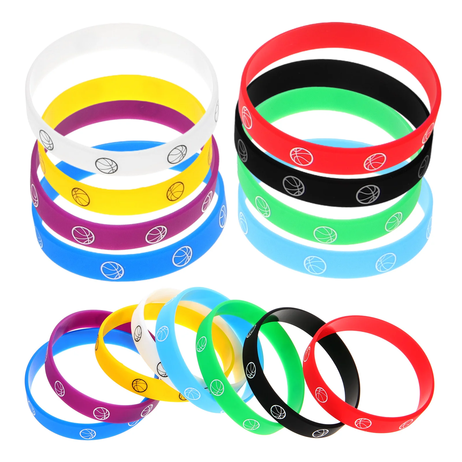 16 Pcs Basketball Bracelet Bracelets Silicone Wrist Bands Fashionable Wristbands Football
16 Pcs Basketball Bracelet Bracelets Silicone Wrist Bands Fashionable Wristbands Football
