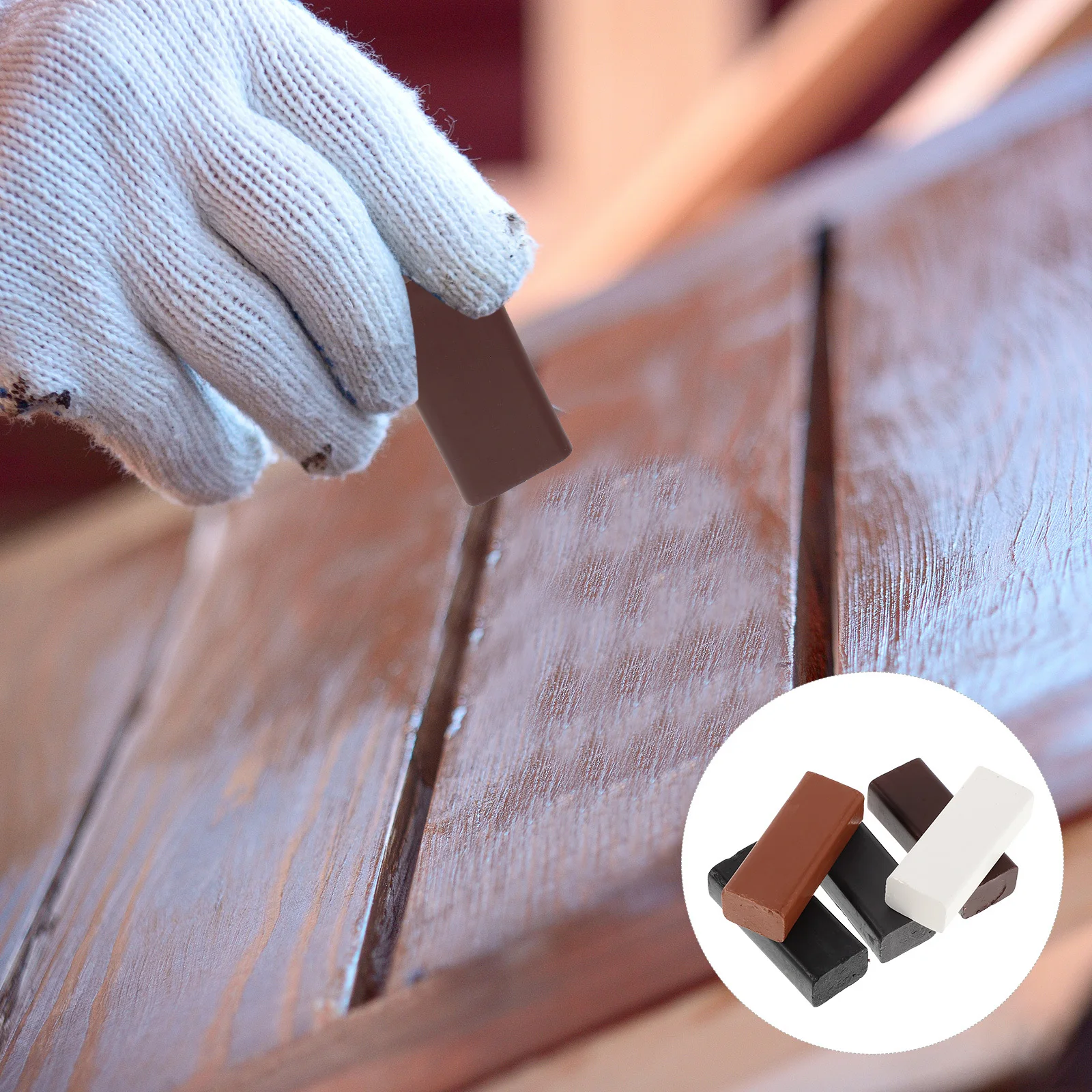 5pcs Floor Repair Wax Hard Wax Sticks For Wood Furniture Fillers Instant Melt Chip Crack Fix - Wood Repair Filler Tools For
5pcs Floor Repair Wax Hard Wax Sticks For Wood Furniture Fillers Instant Melt Chip Crack Fix - Wood Repair Filler Tools For