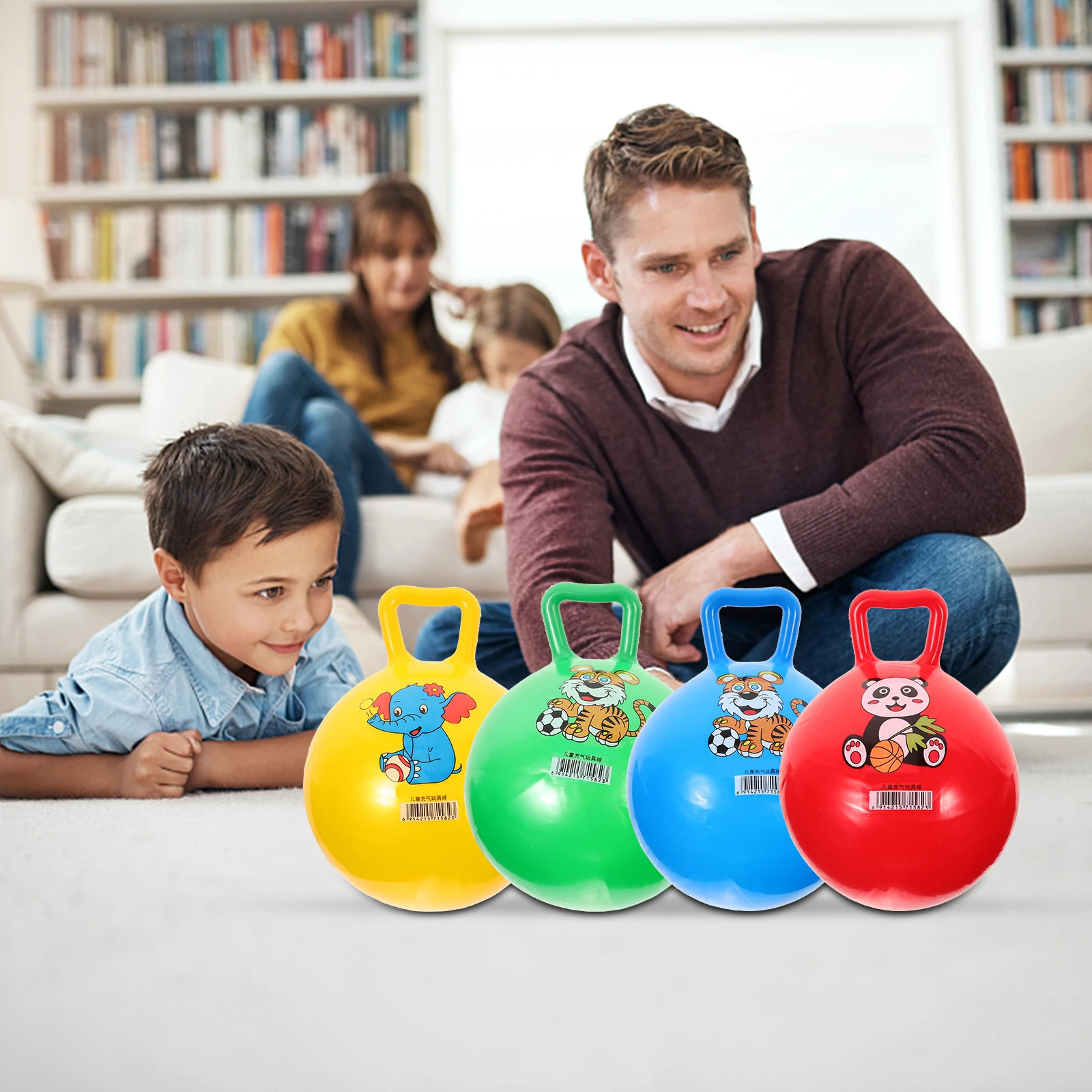 4 Pcs Inflatable Fitness Ball Bouncing Jumping Toy Kids Exercise Ball Outdoor Indoor Play Bone Development Blood Circulation
4 Pcs Inflatable Fitness Ball Bouncing Jumping Toy Kids Exercise Ball Outdoor Indoor Play Bone Development Blood Circulation