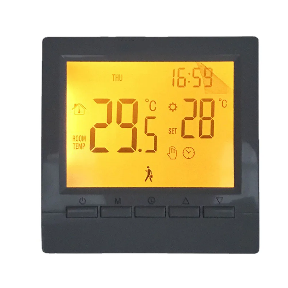 Thermostat Controller Floor Heating Water Heating Thermostat AA Batteries LCD Digital Display Made Of High Quality
Thermostat Controller Floor Heating Water Heating Thermostat AA Batteries LCD Digital Display Made Of High Quality