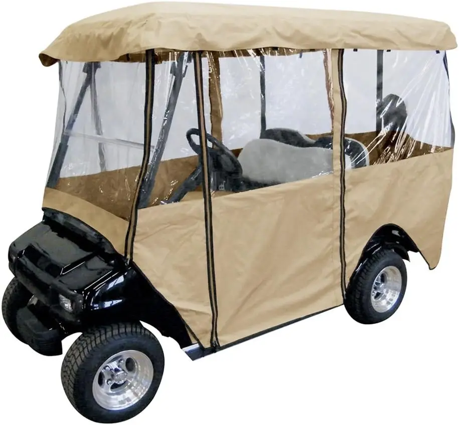 Premium 4-Person Golf Cart Cover with Clear Windows, Weatherproof Storage for EZ Go, Club Car, Yamaha Models
Premium 4-Person Golf Cart Cover with Clear Windows, Weatherproof Storage for EZ Go, Club Car, Yamaha Models