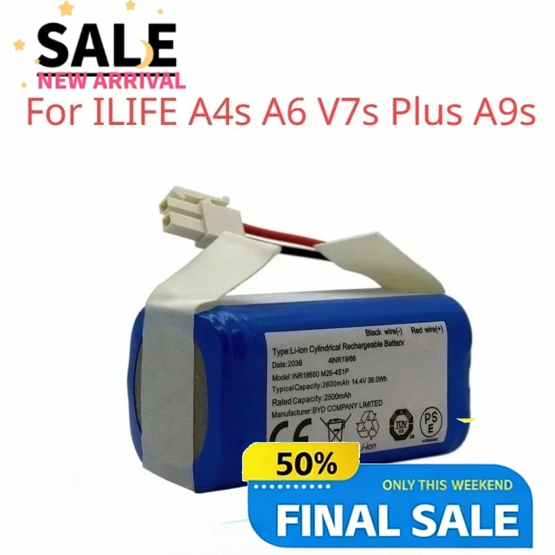 14.4V 2600/3200mAh Lithium-ion Rechargeable Battery for ILIFE A4 A4s V7 A6 V7s Plus Robot High Quality Vacuum Cleaner Battery
14.4V 2600/3200mAh Lithium-ion Rechargeable Battery for ILIFE A4 A4s V7 A6 V7s Plus Robot High Quality Vacuum Cleaner Battery