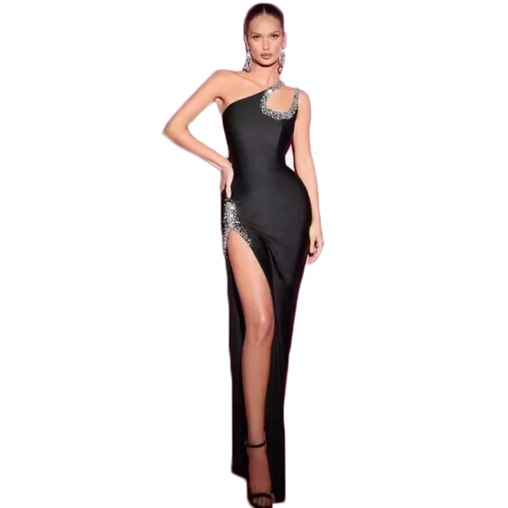 2024 New Beading Women Bandage Dress Sexy One Shoulder Sleeveless Clothes Club Party Black Dresses
2024 New Beading Women Bandage Dress Sexy One Shoulder Sleeveless Clothes Club Party Black Dresses