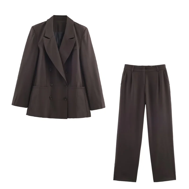 Ele Double-Breasted Suit Set Loose Casual Two-Piece Suit New 2025 Long Sve Long Pants Other Material Profional Wome...
Ele Double-Breasted Suit Set Loose Casual Two-Piece Suit New 2025 Long Sve Long Pants Other Material Profional Wome...
