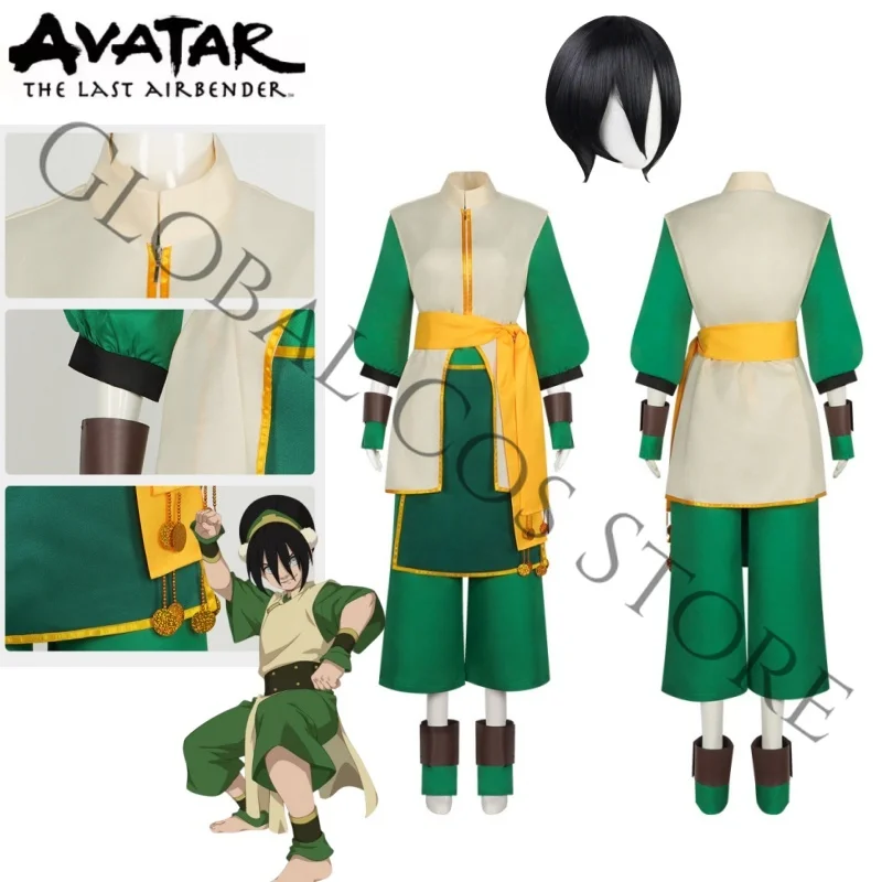 Toph Beifong Cosplay Green Costume Anime Avatar The Last Airbender Cos Suit Martial Outfit Wig for Halloween Party Rolelay
Toph Beifong Cosplay Green Costume Anime Avatar The Last Airbender Cos Suit Martial Outfit Wig for Halloween Party Rolelay