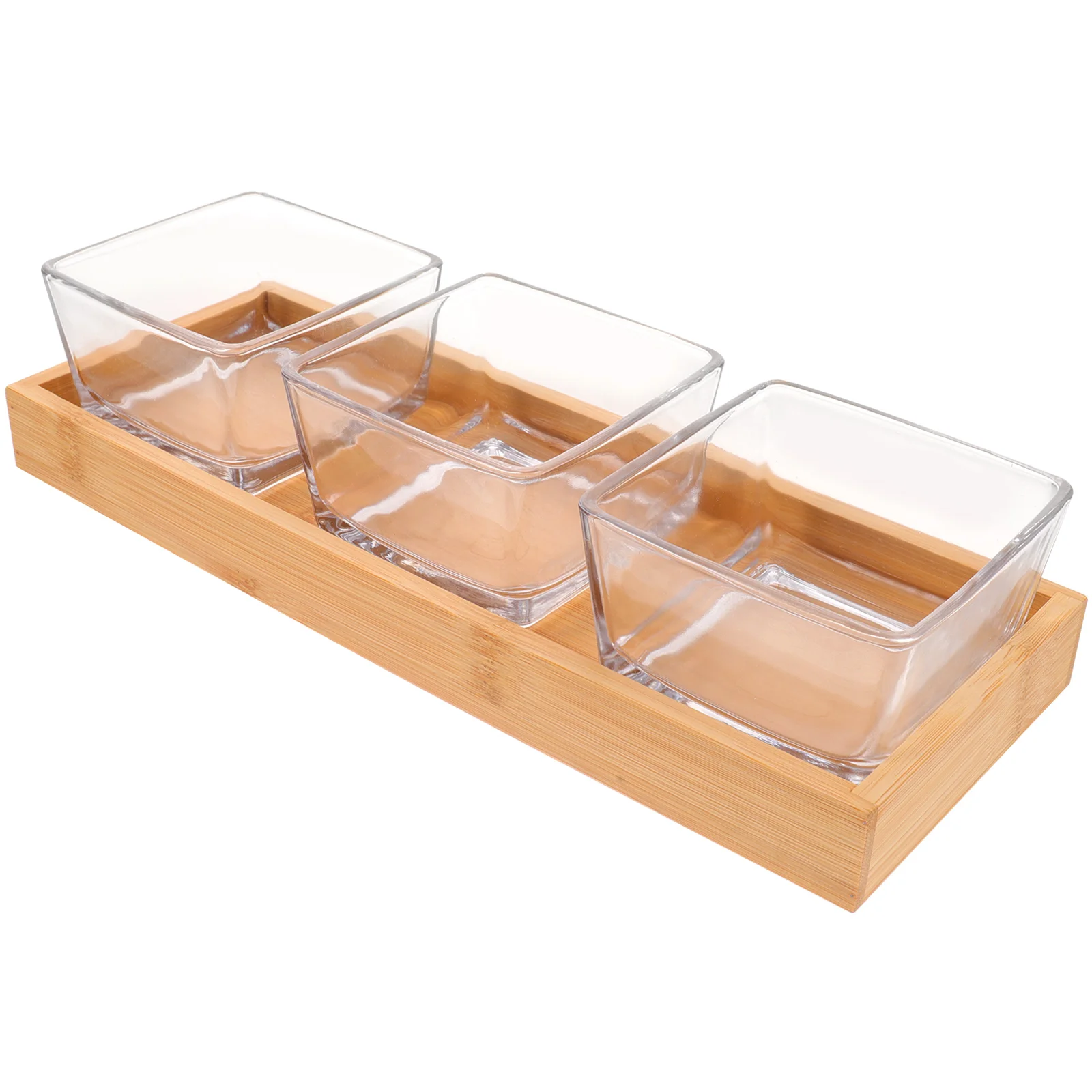 1 set Fruit Snack Plate Glass Bamboo Food Bowls Serving Dish Tray Dried Practical Party Home Kitchen Bar Use Storage 
1 set Fruit Snack Plate Glass Bamboo Food Bowls Serving Dish Tray Dried Practical Party Home Kitchen Bar Use Storage