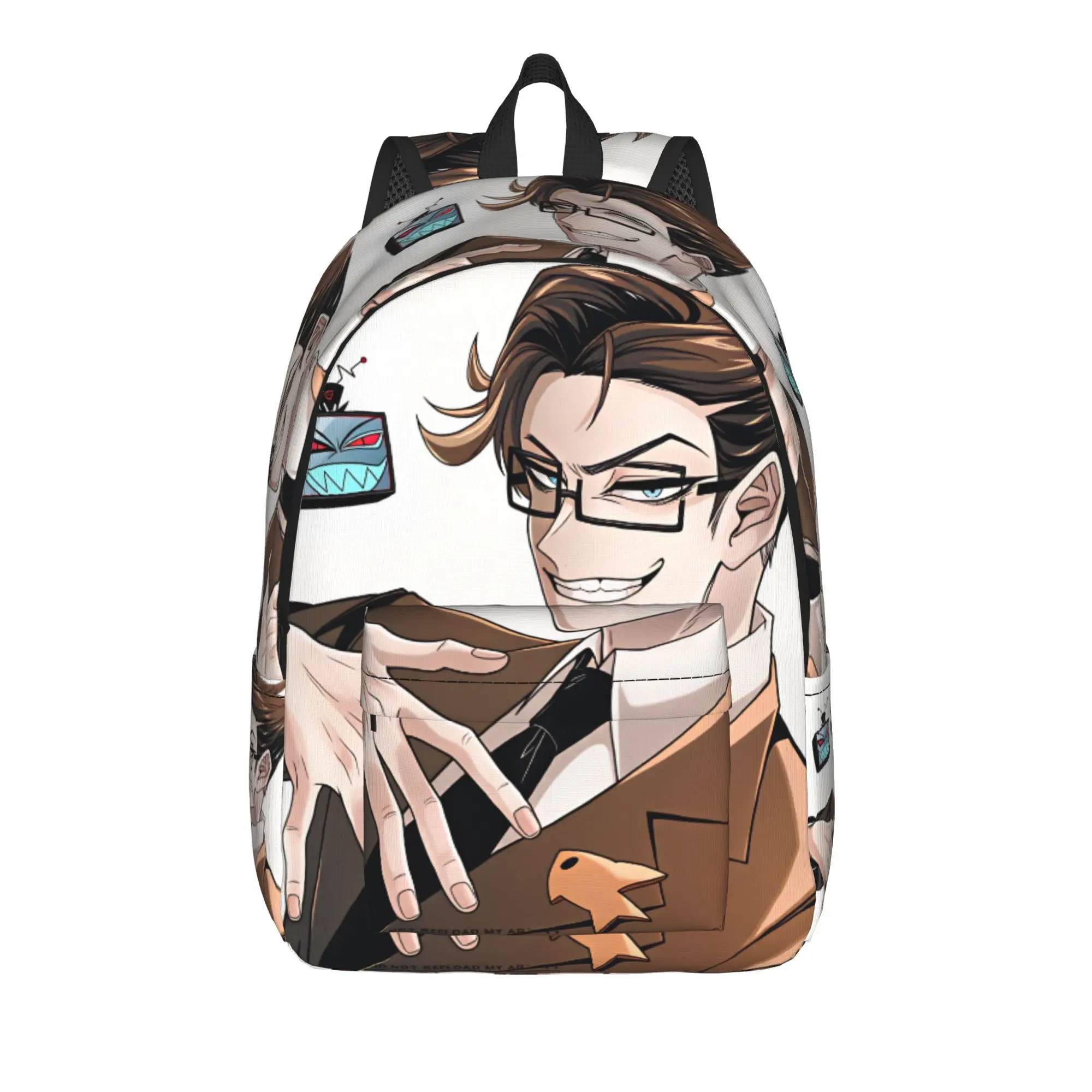 Radiostatic Vox Alastor Backpack Hazbin Hotels Student Unisex Polyester Hiking Backpacks Soft Style School Bags Rucksack
Radiostatic Vox Alastor Backpack Hazbin Hotels Student Unisex Polyester Hiking Backpacks Soft Style School Bags Rucksack