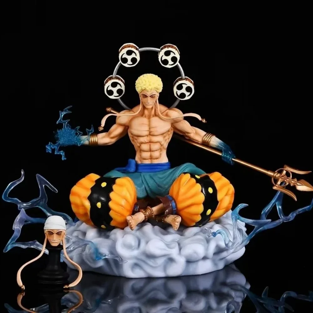 Аниме-фигурка One Piece Энел с двумя головами, сидячая поза, ПВХ, коллекционная модель, игрушка, 22 см
Аниме-фигурка One Piece Энел с двумя головами, сидячая поза, ПВХ, коллекционная модель, игрушка, 22 см