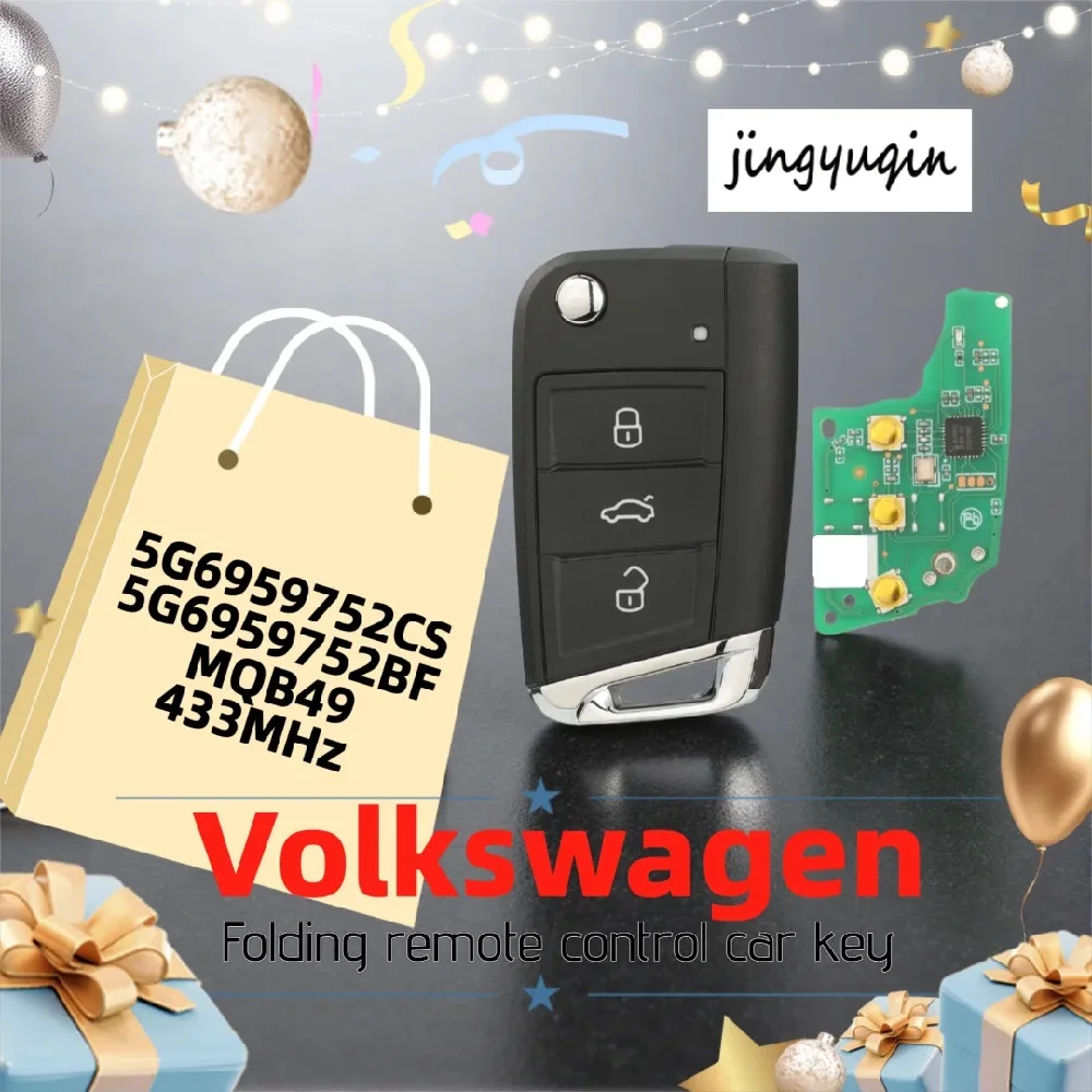 jingyuqin For VW Tiguan Transporter Caravelle Multivan Jetta 2019-2021 MQB49/5C Chip 433MHz 5G6959752CS/BF Hu162t/Hu66 Blade
jingyuqin For VW Tiguan Transporter Caravelle Multivan Jetta 2019-2021 MQB49/5C Chip 433MHz 5G6959752CS/BF Hu162t/Hu66 Blade