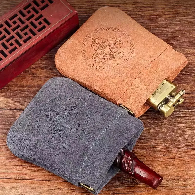 Cowhide Leather Storage Bag (Lightweight & Portable): Holds Jewelry, Tobacco Pipes,Lighters Cigarette Pipes All-in-One Accessory
Cowhide Leather Storage Bag (Lightweight & Portable): Holds Jewelry, Tobacco Pipes,Lighters Cigarette Pipes All-in-One Accessory