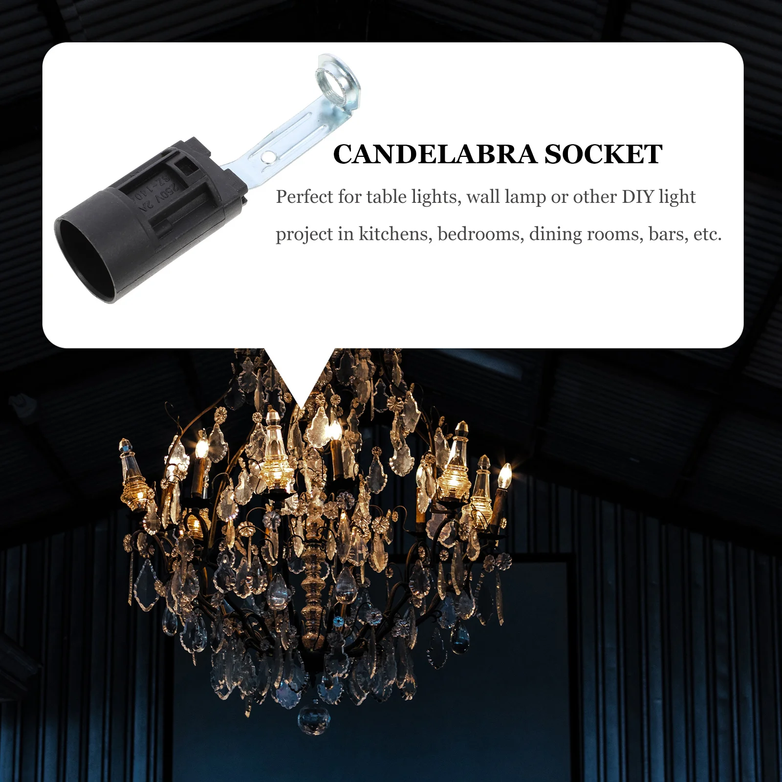 10 pcs Light Bulb Sockets Candelabra Bases Lamp Holders For Diy Lighting Projects Kitchen Bedroom Bar Decor Light Socket
10 pcs Light Bulb Sockets Candelabra Bases Lamp Holders For Diy Lighting Projects Kitchen Bedroom Bar Decor Light Socket