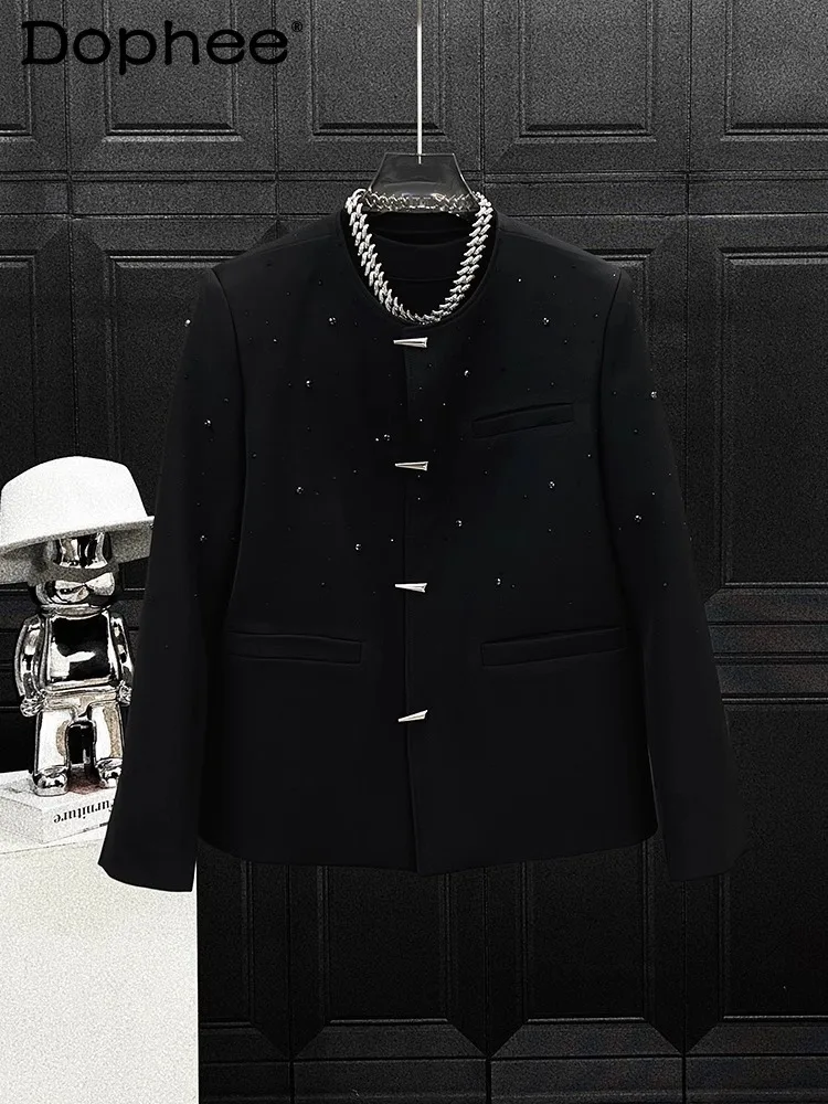 Men's 2025 Spring New Tailored Coats Small Fragrant Hot Diamond Long Sleeve Suit Jackets Men's High-end Trendy Handsome Blazers
Men's 2025 Spring New Tailored Coats Small Fragrant Hot Diamond Long Sleeve Suit Jackets Men's High-end Trendy Handsome Blazers