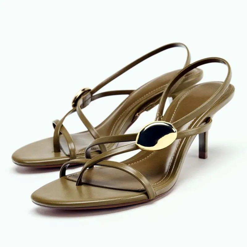 Модные металлические декоративные босоножки на каблуке с запахом на щиколотке, женские пикантные элегантные женские туфли на тонком высоком каблуке с открытым носком, Sandalias De Mujer
Модные металлические декоративные босоножки на каблуке с запахом на щиколотке, женские пикантные элегантные женские туфли на тонком высоком каблуке с открытым носком, Sandalias De Mujer
