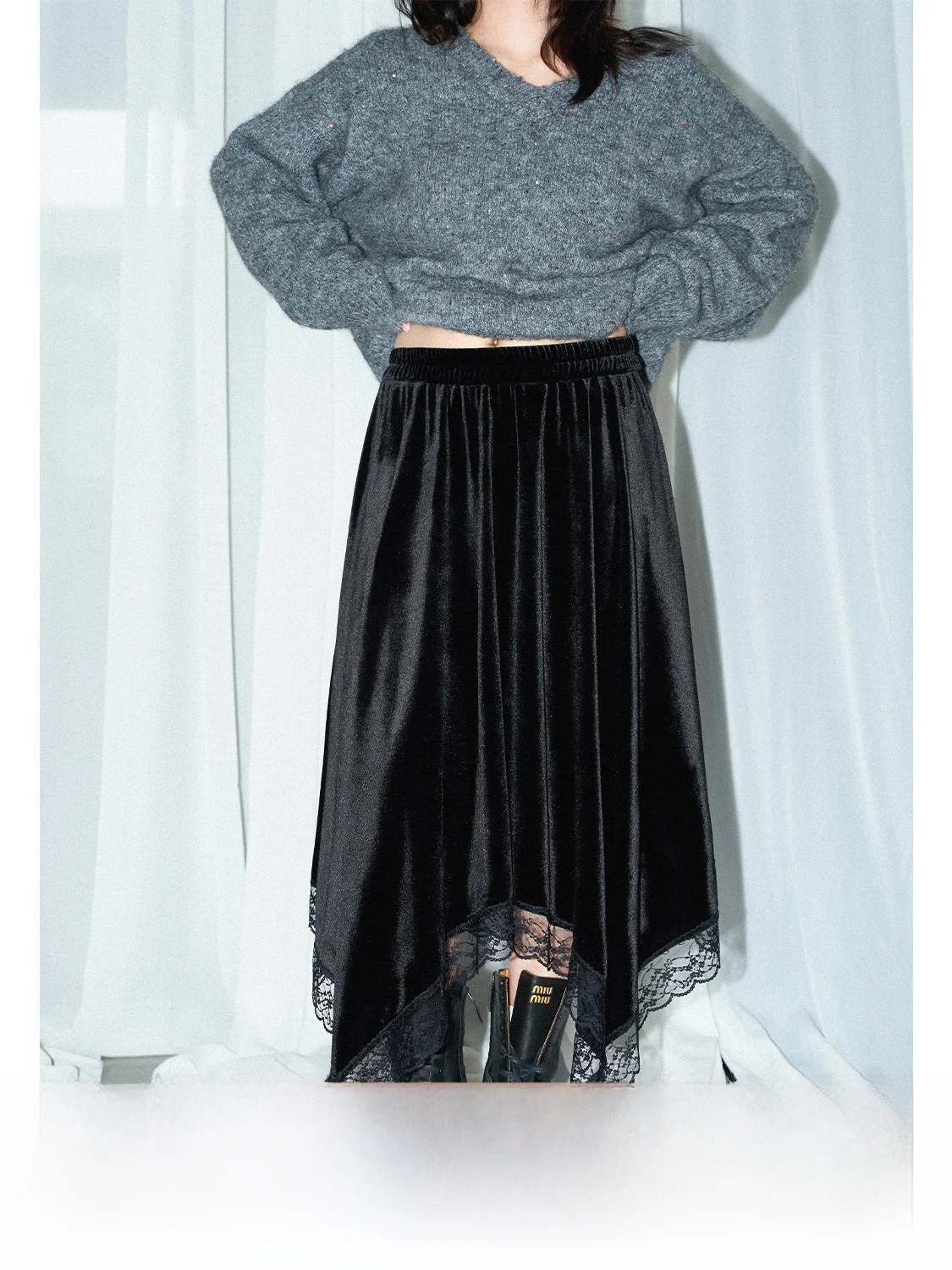 JINGU Manchester Mystery High Waist A-Line Skirt Irregular Lace Hemline Faionable Hanfu Women's Premium Clothing
JINGU Manchester Mystery High Waist A-Line Skirt Irregular Lace Hemline Faionable Hanfu Women's Premium Clothing